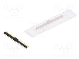 Connector: pin strips; pin header; male; PIN: 22; 2.54mm; SMT; 1x22