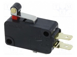 Microswitch SNAP ACTION; with lever (with roller); SPDT; Pos: 2