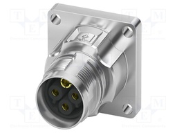 Connector: M17; socket; M17 PRO; PIN: 4; 630V; 25A; IP67; 3+PE