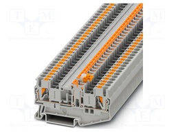 Splice terminal: rail; 16A; 400V; push-in; PA; L: 35.2mm; 0.14÷4mm2