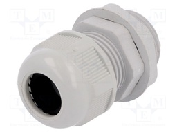 Cable gland; PG16; IP65; Mat: polyamide; grey