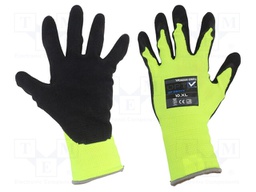 Protective gloves; Size: 10,XL; green (light); polyester; Opty