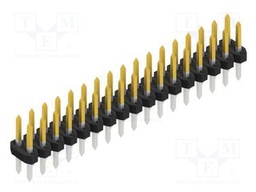 Connector: pin strips; pin header; male; PIN: 34; 2mm; THT; 2x17