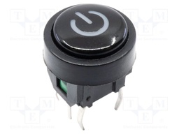 Microswitch TACT; SPST-NO; Pos: 2; 0.05A/12VDC; THT; LED; red/green