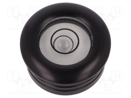 Spirit level; with flange; H: 10mm; Ømount.hole: 18mm; aluminium