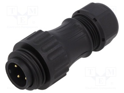 Plug; male; WA22; PIN: 4; 3+PE; IP67; 7÷12mm; 16A; screw terminal