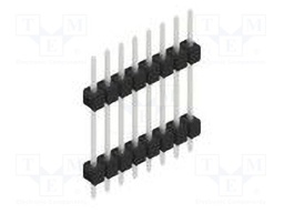 Connector: pin strips; pin header; male; PIN: 8; 2.54mm; THT; 1x8