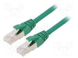 Patch cord; ETHERLINE® Cat.6a,S/FTP; 6a; stranded; Cu; LSZH; green
