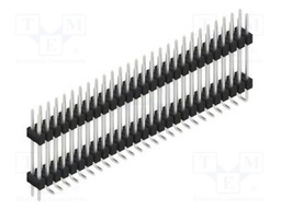 Connector: pin strips; pin header; male; PIN: 54; 2.54mm; SMT; 2x27