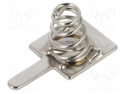 Spring contact; AAA,R03; Batt.no: 1; soldered,push-in