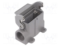 Enclosure: for Han connectors; Han A; size 10A; with latch; M25
