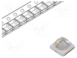 Power LED; blue; 130°; 350mA; λd: 470÷485nm; Pmax: 5W; 35÷45lm; 3535