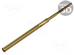 Test probe socket; Min.pitch: 2.54mm; AgNi; gold-plated; head WR