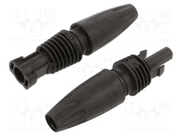 Connector: solar; male + female; "+" marking,"-" marking; 4÷6mm2