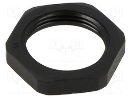 Nut; M25; 32mm; black; -40÷100°C; Thread: metric; Pitch: 1.5