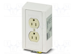 Connector: AC supply; socket; female; 15A; PIN: 3; screw terminal