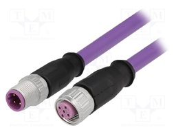 Cable: for sensors/automation; PIN: 4; M12-M12; B code-Profibus