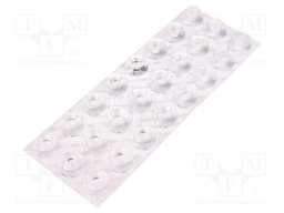 Self-adhesive foot; H: 10.2mm; transparent; polyurethane