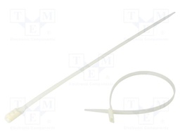 Cable tie; with low profile head; L: 400mm; W: 7.6mm; polyamide