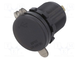 USB power supply; USB A socket,USB C socket; Sup.volt: 12÷24VDC