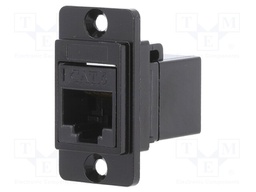 Coupler; DUALSLIM; Cat: 6; Layout: 8p8c; RJ45 socket,both sides