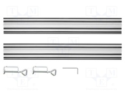 Guide; 4pcs; 700mm; Kit: guide x2,gripper x2; circular saw table