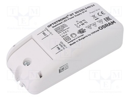 Power supply: switched-mode; LED; 20W; 24VDC; 830mA; 198÷264VAC