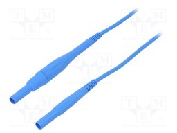 Connection cable; PVC; 2m; blue; 8A; 1kV; Cond.cross sec: 1mm2