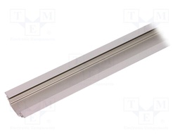 Profiles for LED modules; angular,recessed; natural; L: 1m; 45°