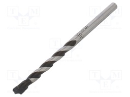 Drill bit; for concrete; Ø: 1/4",6,5mm; L: 100mm; metal; blister