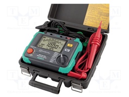 Meter: insulation resistance; LCD; VAC: 30÷600V; VDC: 30÷600V