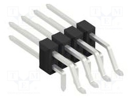 Connector: pin strips; pin header; male; PIN: 8; 2.54mm; SMT,THT