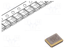 Resonator: quartz; 24.576MHz; ±10ppm; 10pF; SMD; 2x1.6x0.5mm