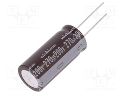 Capacitor: electrolytic; THT; 270uF; 200VDC; Ø16x35.5mm; ±20%