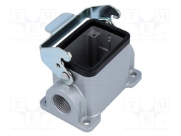 Enclosure: for HDC connectors; C146; size E6; with latch; M20