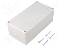 Enclosure: multipurpose; X: 82mm; Y: 158mm; Z: 55mm; polystyrene