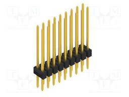 Connector: pin strips; pin header; male; PIN: 18; 2.54mm; THT; 2x9