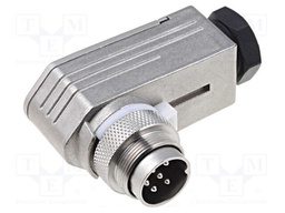 Connector: M16; male; for cable; IP65,IP67; plug; soldering; 300V