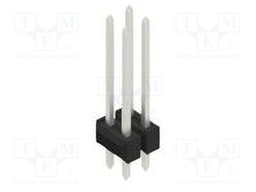 Connector: pin strips; pin header; male; PIN: 4; 2.54mm; THT; 2x2