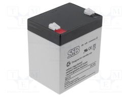 Re-battery: acid-lead; 12V; 5Ah; AGM; maintenance-free