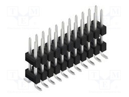 Connector: pin strips; pin header; male; PIN: 22; 2.54mm; SMT; 2x11