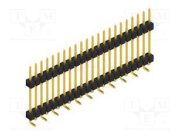 Connector: pin strips; pin header; male; PIN: 22; 2.54mm; SMT; 1x22