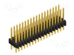 Connector: pin strips; pin header; male; PIN: 36; 1.27mm; THT; 2x18