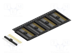 Connector: pin strips; pin header; male; PIN: 13; 2.54mm; SMT; 1x13