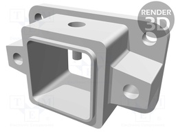 Enclosure: for HDC connectors; EMV; size 1; Locking: screws