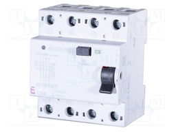 RCD breaker; Inom: 125A; Ires: 500mA; Poles: 4; 400V,415V; IP20; EFI