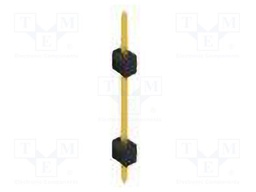 Connector: pin strips; pin header; male; PIN: 1; 2.54mm; THT; 1x1