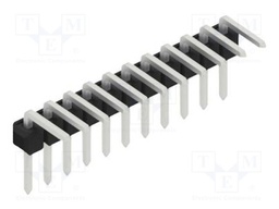 Connector: pin strips; pin header; male; PIN: 11; 2.54mm; THT; 1x11