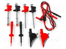 Test leads; 10A; black,red; 1kVDC