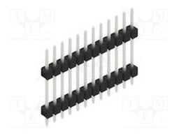 Connector: pin strips; pin header; male; PIN: 12; 2.54mm; THT; 1x12